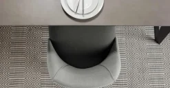 Juego de 2 sillas de comedor Lule – Gris marga y gris granizo
