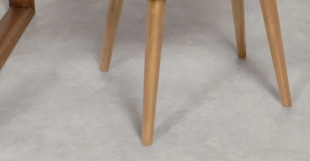 Juego de 2 sillas de comedor Lule – Terciopelo azul real y roble