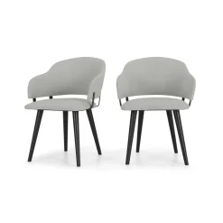 Juego de 2 sillas de comedor Nielson – Gris granizo