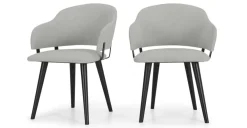 Juego de 2 sillas de comedor Nielson – Gris granizo