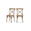 Juego de 2 sillas de comedor Rochelle – Roble