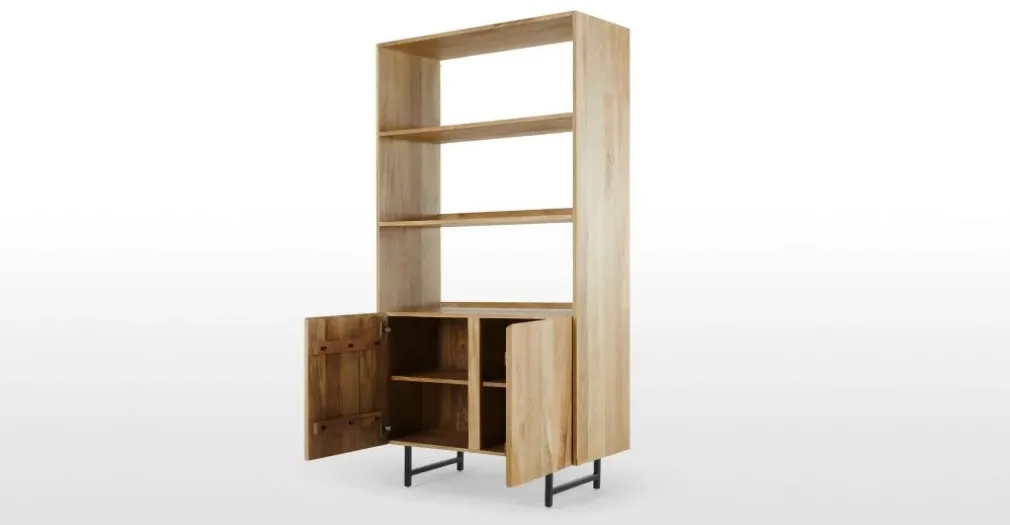Librería con Armario Aphra – Mango Clara y Negro