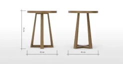 Mesa auxiliar Belgrave – Roble oscuro