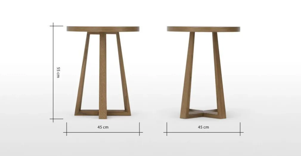 Mesa auxiliar Belgrave – Roble oscuro