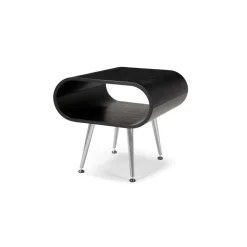 Mesa auxiliar con almacenaje Hooper – Negro