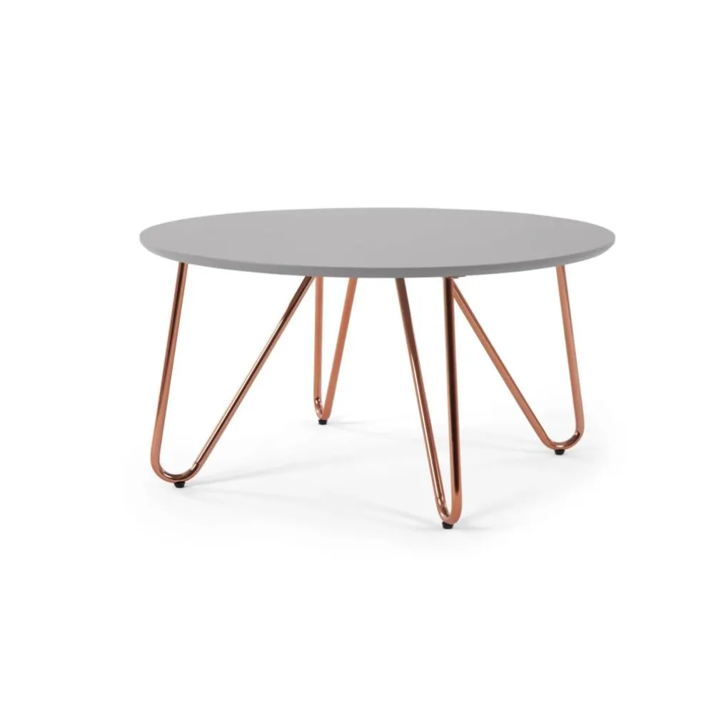 Mesa de Centro Eibar – Gris y Cobre