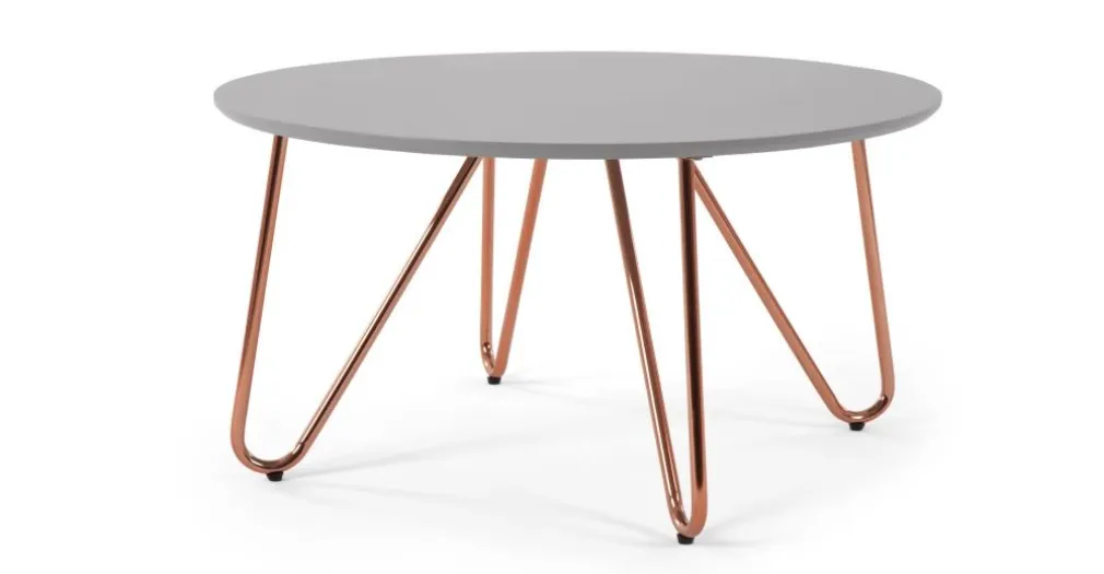 Mesa de Centro Eibar – Gris y Cobre