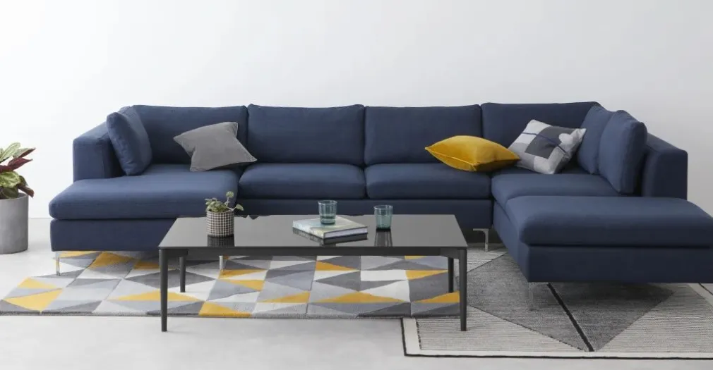 Mesa de Centro Grande Rectangular Tandil – Gris