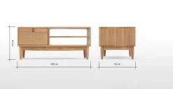 Mesa de centro Penn – Roble