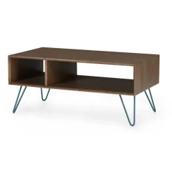 Mesa de Centro Rectangular Dotty – Roble oscuro