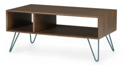 Mesa de Centro Rectangular Dotty – Roble oscuro