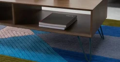 Mesa de Centro Rectangular Dotty – Roble oscuro