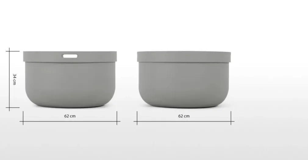 Mesa de Centro Ziv – Gris y Nogal