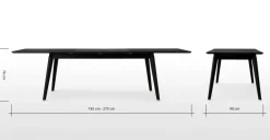 Mesa de Comedor Albers – Gris Carbón