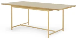 Mesa de Comedor Aphra – Madera de Mango Clara y Metal