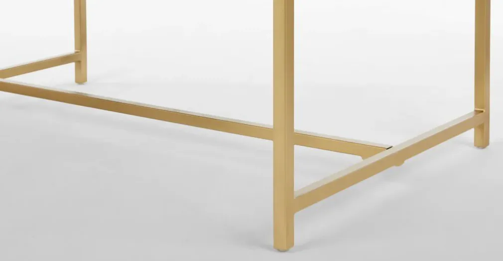 Mesa de Comedor Aphra – Madera de Mango Clara y Metal