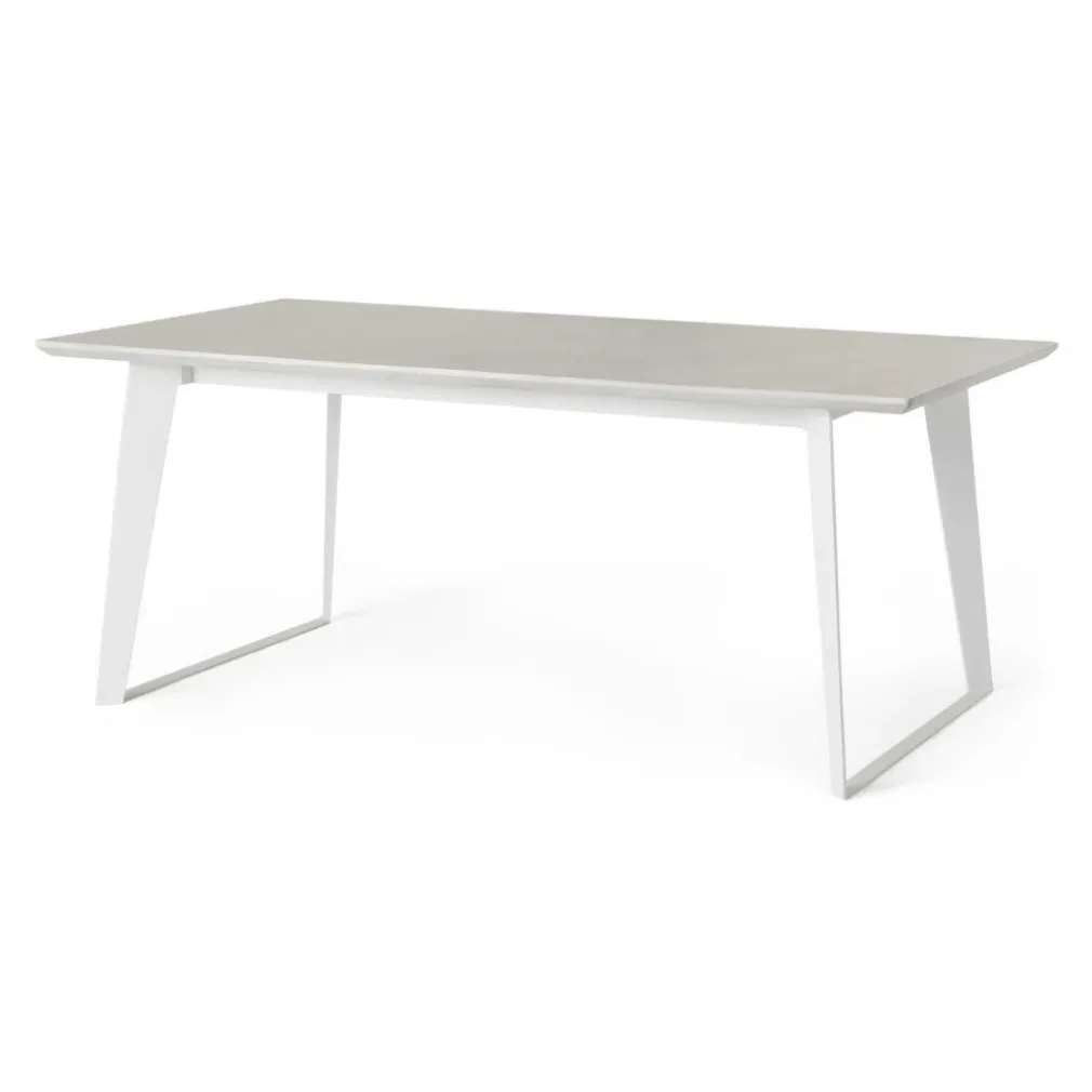 Mesa de Comedor Boone – Hormigón Blanco