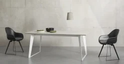 Mesa de Comedor Boone – Hormigón Blanco