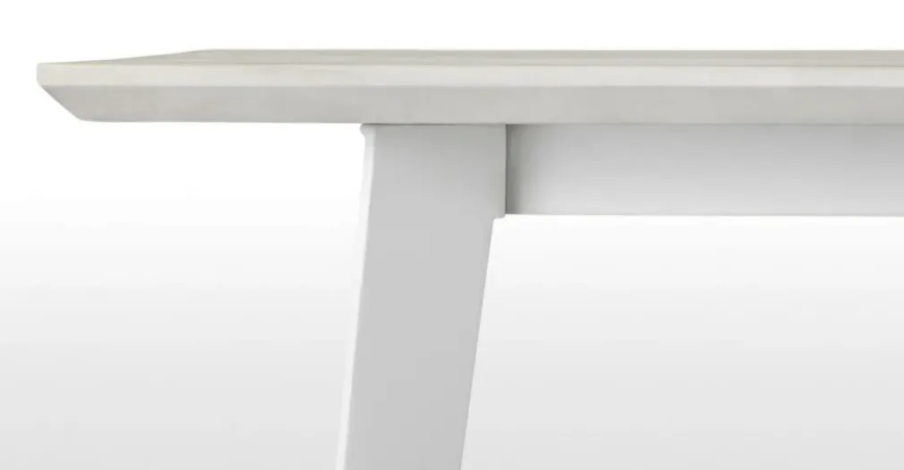 Mesa de Comedor Boone – Hormigón Blanco