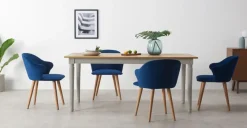Mesa de Comedor Bourbon – Roble y Gris