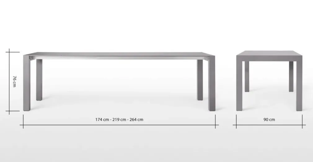 Mesa de Comedor Bramante – Gris