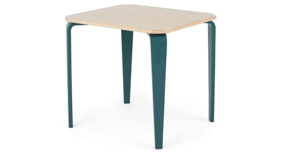Mesa de Comedor Compacta Alma – Azul Cerceta y Fresno