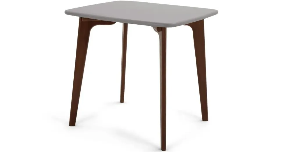 Mesa de Comedor Cuadrada Fjord – Roble Oscuro y Gris