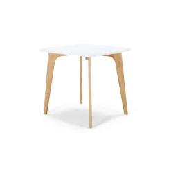 Mesa de Comedor Cuadrada Fjord – Roble y Blanco