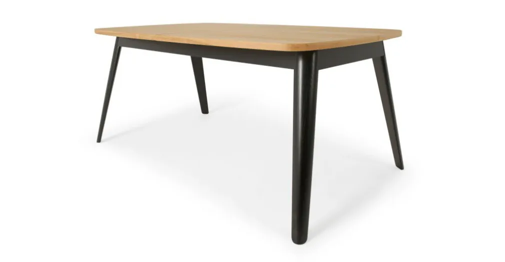 Mesa de Comedor Lena – Fresno y Negro