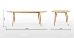 Mesa de Comedor Ovalada Edelweiss – Fresno