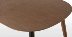 Mesa de Comedor Ovalada Edelweiss – Nogal y Negro