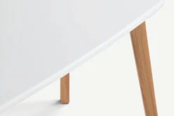 Mesa de Comedor Rectangular Fjord – Roble y Blanco