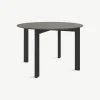 Mesa de Comedor Redonda 4 Asientos Niven – Gris y Negro