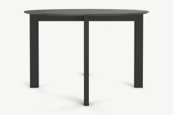 Mesa de Comedor Redonda 4 Asientos Niven – Gris y Negro