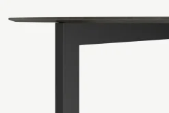 Mesa de Comedor Redonda 4 Asientos Niven – Gris y Negro
