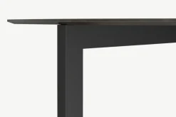 Mesa de Comedor Redonda 8 Asientos Niven – Gris y Negro