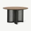 Mesa de Comedor Redonda 4 Asientos Zaragoza – Nogal y Negro