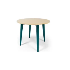 Mesa de Comedor Redonda Hurst – Roble y Azul