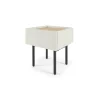 Mesa de noche Mino – Roble y blanco marfil