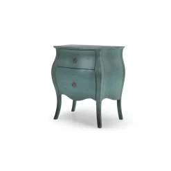 Mesa de noche vintage Bourbon – Azul
