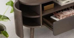 Mueble multimedia Ada – Roble oscuro