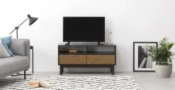 Mueble multimedia Belgrave – Roble oscuro