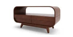 Mueble multimedia compacto Esme – Fresno oscuro