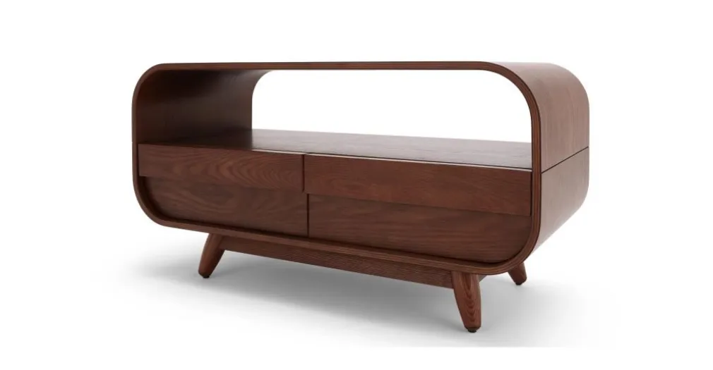Mueble multimedia compacto Esme – Fresno oscuro