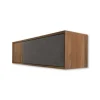 Mueble multimedia de pared Luther – Nogal