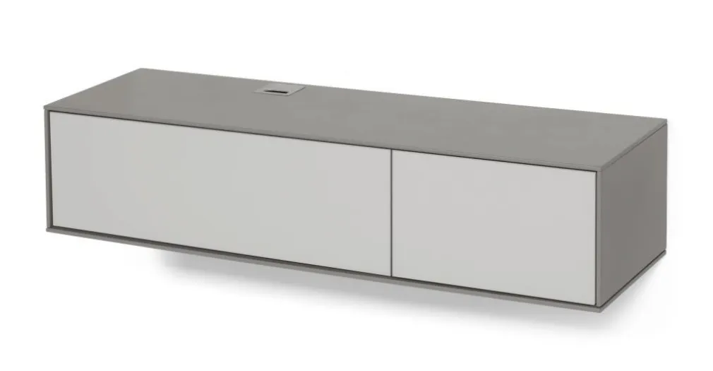 Mueble multimedia de pared Stretto – Gris