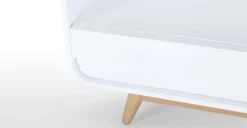 Mueble multimedia Esme – Blanco y fresno