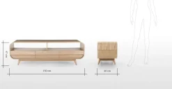 Mueble multimedia Esme – Fresno