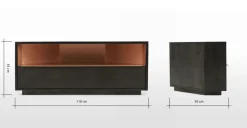 Mueble Multimedia Esquinero Anderson – Sombra