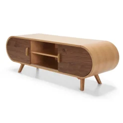 Mueble multimedia Fonteyn – Roble y nogal